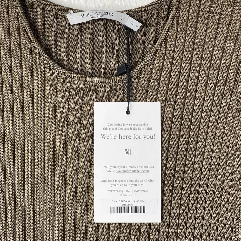 MM LAFLEUR Safari Slinky Knit Dylan Midi Dress Size Small NWT